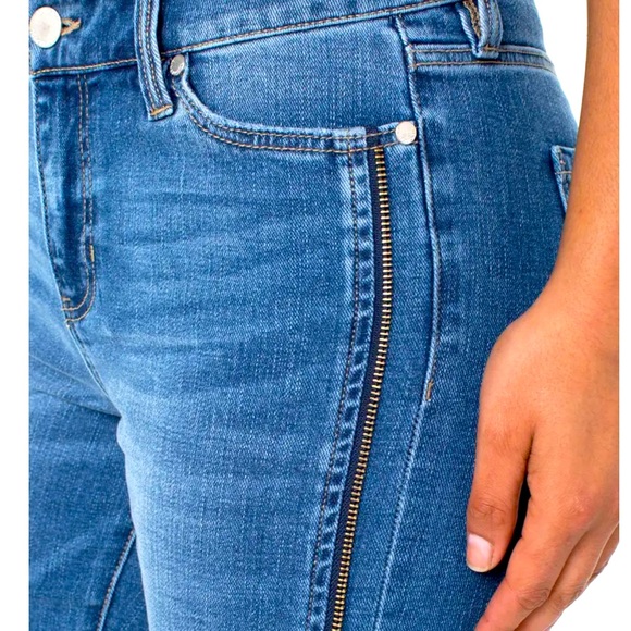 LIVERPOOL LOS ANGELES Sadie Side Decorative Zipper Crop Straight Leg. Size 8/29 - Picture 2 of 14